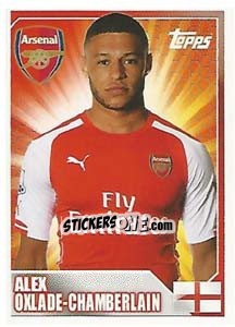 Sticker Alex Oxlade-Chamberlain - Premier League Inglese 2014-2015 n. 21 - Topps