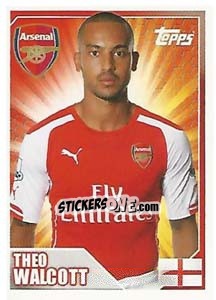 Sticker Theo Walcott - Premier League Inglese 2014-2015 n. 24 - Topps