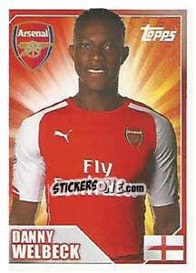Sticker Danny Welbeck - Premier League Inglese 2014-2015 n. 25 - Topps