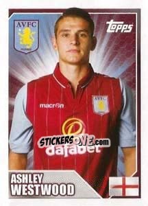 Sticker Ashley Westwood - Premier League Inglese 2014-2015 n. 43 - Topps