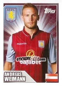 Sticker Andreas Weimann - Premier League Inglese 2014-2015 n. 47 - Topps