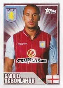 Figurina Gabriel Agbonlahor - Premier League Inglese 2014-2015 - Topps