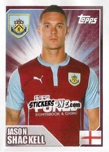 Cromo Jason Shackell - Premier League Inglese 2014-2015 - Topps