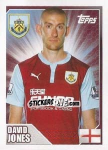 Sticker David Jones - Premier League Inglese 2014-2015 n. 64 - Topps