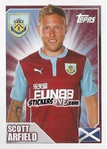 Figurina Scott Arfield - Premier League Inglese 2014-2015 - Topps