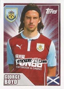 Figurina George Boyd - Premier League Inglese 2014-2015 - Topps