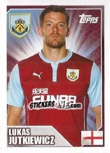 Sticker Lukas Jutkiewicz - Premier League Inglese 2014-2015 n. 71 - Topps