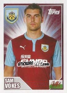 Figurina Sam Vokes - Premier League Inglese 2014-2015 - Topps