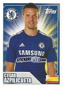 Sticker César Azpilicueta - Premier League Inglese 2014-2015 n. 83 - Topps