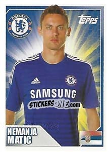 Sticker Nemanja Matic - Premier League Inglese 2014-2015 n. 88 - Topps