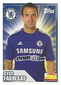 Sticker Cesc Fàbregas - Premier League Inglese 2014-2015 n. 90 - Topps