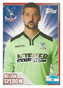 Cromo Julian Speroni - Premier League Inglese 2014-2015 n. 105 - Topps