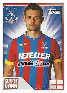 Sticker Scott Dann - Premier League Inglese 2014-2015 n. 109 - Topps