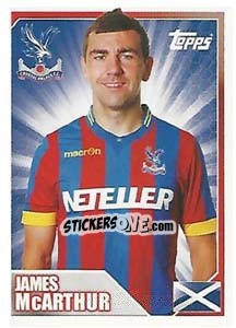 Sticker James McArthur - Premier League Inglese 2014-2015 n. 113 - Topps