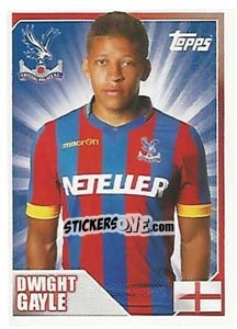 Figurina Dwight Gayle - Premier League Inglese 2014-2015 - Topps