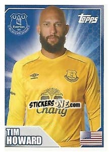 Sticker Tim Howard - Premier League Inglese 2014-2015 n. 129 - Topps