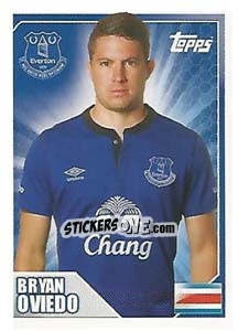 Sticker Bryan Oviedo - Premier League Inglese 2014-2015 n. 135 - Topps