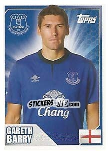 Figurina Gareth Barry - Premier League Inglese 2014-2015 - Topps