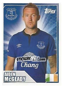 Sticker Aiden McGeady - Premier League Inglese 2014-2015 n. 138 - Topps