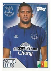 Sticker Samuel Eto'o - Premier League Inglese 2014-2015 n. 142 - Topps