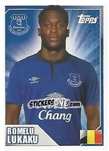 Figurina Romelu Lukaku - Premier League Inglese 2014-2015 - Topps