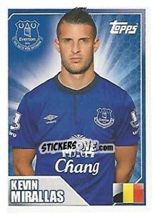 Sticker Kevin Mirallas - Premier League Inglese 2014-2015 n. 145 - Topps