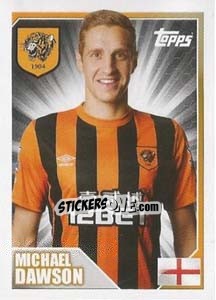 Sticker Michael Dawson - Premier League Inglese 2014-2015 n. 157 - Topps