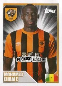 Sticker Mohamed Diamé - Premier League Inglese 2014-2015 n. 163 - Topps