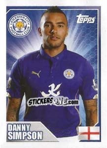 Sticker Danny Simpson - Premier League Inglese 2014-2015 n. 179 - Topps