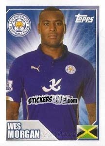 Sticker Wes Morgan - Premier League Inglese 2014-2015 n. 180 - Topps