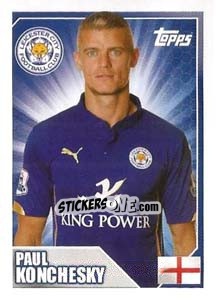 Sticker Paul Konchesky - Premier League Inglese 2014-2015 - Topps