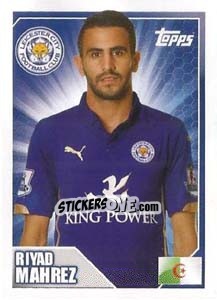 Sticker Riyad Mahrez - Premier League Inglese 2014-2015 n. 184 - Topps