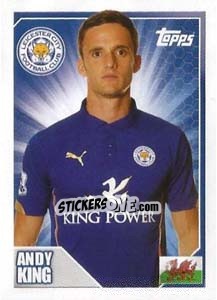 Sticker Andy King - Premier League Inglese 2014-2015 n. 185 - Topps