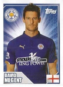 Sticker David Nugent - Premier League Inglese 2014-2015 n. 191 - Topps