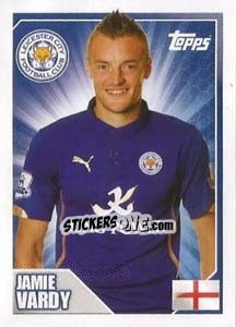 Sticker Jamie Vardy - Premier League Inglese 2014-2015 - Topps