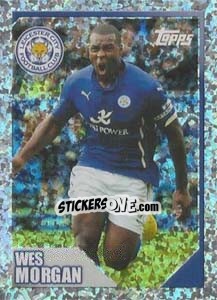 Figurina Wes Morgan (Captain) - Premier League Inglese 2014-2015 - Topps