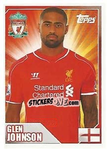 Sticker Glen Johnson - Premier League Inglese 2014-2015 n. 202 - Topps