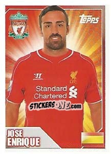 Figurina José Enrique - Premier League Inglese 2014-2015 n. 203 - Topps