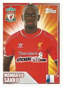 Sticker Mamadou Sakho - Premier League Inglese 2014-2015 n. 204 - Topps