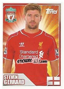 Sticker Steven Gerrard - Premier League Inglese 2014-2015 n. 210 - Topps