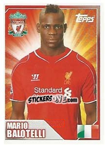 Sticker Mario Balotelli - Premier League Inglese 2014-2015 n. 215 - Topps