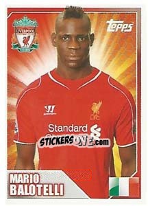 Sticker Mario Balotelli - Premier League Inglese 2014-2015 - Topps