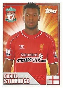Sticker Daniel Sturridge - Premier League Inglese 2014-2015 n. 217 - Topps
