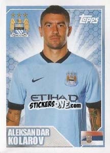 Sticker Aleksandar Kolarov - Premier League Inglese 2014-2015 n. 228 - Topps