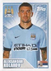 Cromo Aleksandar Kolarov - Premier League Inglese 2014-2015 - Topps