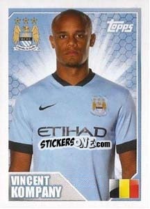 Sticker Vincent Kompany - Premier League Inglese 2014-2015 n. 229 - Topps