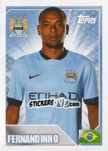Sticker Fernandinho - Premier League Inglese 2014-2015 n. 234 - Topps