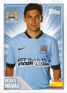 Figurina Jesús Navas - Premier League Inglese 2014-2015 - Topps