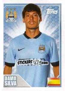 Sticker David Silva - Premier League Inglese 2014-2015 n. 236 - Topps