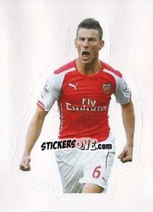 Sticker Laurent Koscielny (Arsenal) - Premier League Inglese 2014-2015 n. 263 - Topps